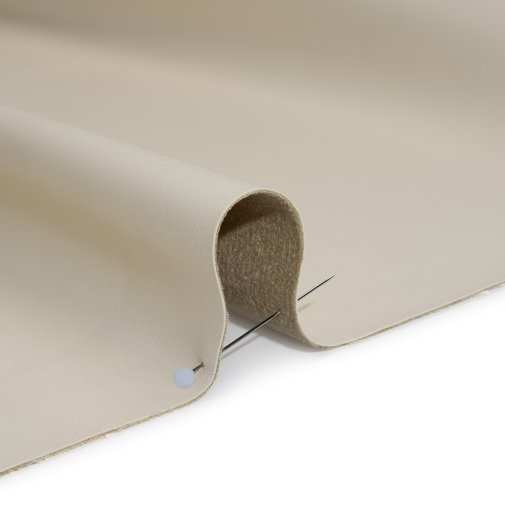 Stretch Faux Leather with Suede-Like Brushed Backing – Ivory – Jodi Collection Stretch Faux Leather with Suede-Like Brushed Backing – Ivory – Jodi Collection