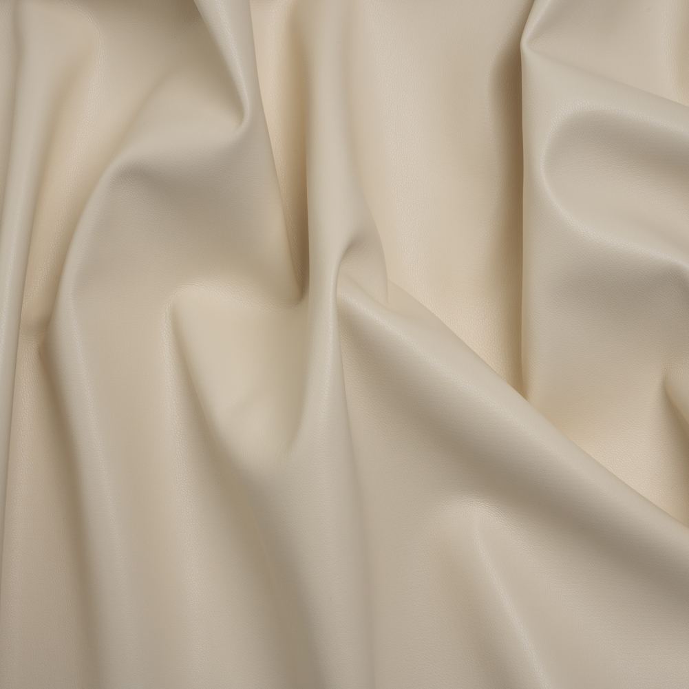 Stretch Faux Leather with Suede-Like Brushed Backing – Ivory – Jodi Collection Stretch Faux Leather with Suede-Like Brushed Backing – Ivory – Jodi Collection
