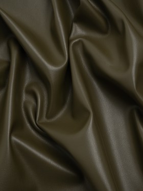 Stretch Faux Leather with Suede-Like Brushed Backing – Olive Green – Jodi Collection Stretch Faux Leather with Suede-Like Brushed Backing – Olive Green – Jodi Collection