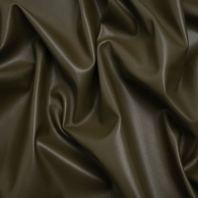 Stretch Faux Leather with Suede-Like Brushed Backing – Olive Green – Jodi Collection Stretch Faux Leather with Suede-Like Brushed Backing – Olive Green – Jodi Collection