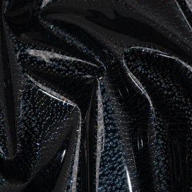 Holographic 3D Faux Patent Leather – Black Bubble Dots Holographic 3D Faux Patent Leather – Black Bubble Dots