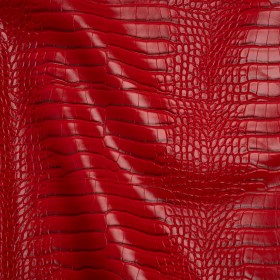 Crocodile Faux Leather Vinyl – Red – Kristin Collection Crocodile Faux Leather Vinyl – Red – Kristin Collection