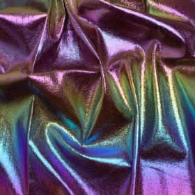 Crinkled Metallic Faux Leather – Silver, Yellow and Fuchsia Ombre – Adriana Collection Crinkled Metallic Faux Leather – Silver, Yellow and Fuchsia Ombre – Adriana Collection