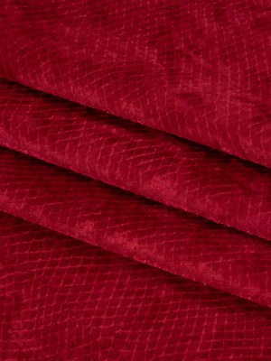 Snakeskin Embossed Polyester Crushed Velvet – Red – Mireia Collection Snakeskin Embossed Polyester Crushed Velvet – Red – Mireia Collection