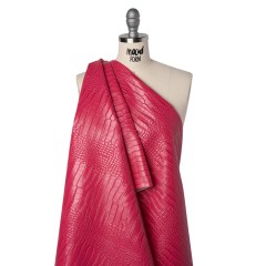 Crocodile Faux Leather Vinyl – Hot Pink – Kristin Collection Crocodile Faux Leather Vinyl – Hot Pink – Kristin Collection
