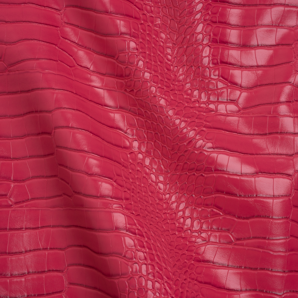 Crocodile Faux Leather Vinyl – Hot Pink – Kristin Collection Crocodile Faux Leather Vinyl – Hot Pink – Kristin Collection
