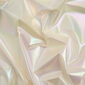 Metallic Lame Jacketing – Pastel Rainbow Ombre Stripe on Ivory – Inez Collection Metallic Lame Jacketing – Pastel Rainbow Ombre Stripe on Ivory – Inez Collection