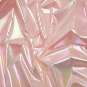 Metallic Lame Jacketing – Pastel Rainbow Ombre Stripe on Baby Pink – Inez Collection Metallic Lame Jacketing – Pastel Rainbow Ombre Stripe on Baby Pink – Inez Collection