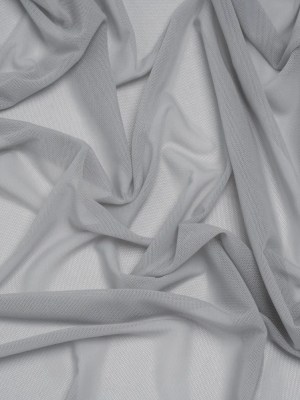 Nylon Stretch Mesh – Silver – Bernetta Collection Nylon Stretch Mesh – Silver – Bernetta Collection