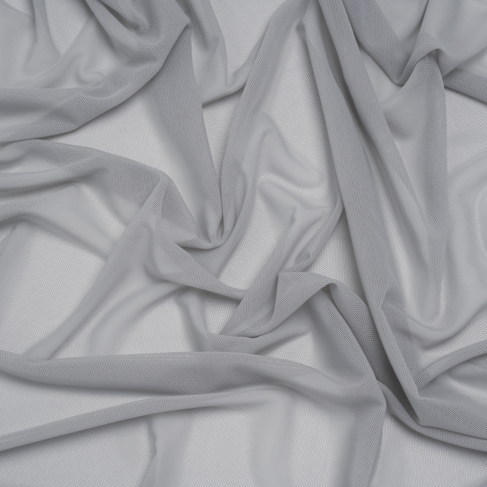 Nylon Stretch Mesh – Silver – Bernetta Collection Nylon Stretch Mesh – Silver – Bernetta Collection
