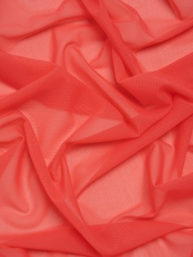 Nylon Stretch Mesh – Coral – Bernetta Collection Nylon Stretch Mesh – Coral – Bernetta Collection