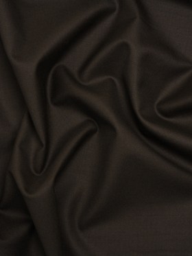 Super 150s Wool Twill Suiting Made in Italy – Coffee Brown – Deadstock Super 150s Wool Twill Suiting Made in Italy – Coffee Brown – Deadstock