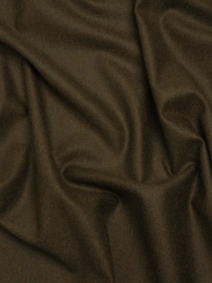 Brushed Wool Twill Suiting Made in Italy – Heathered Olive Green – Deadstock Brushed Wool Twill Suiting Made in Italy – Heathered Olive Green – Deadstock
