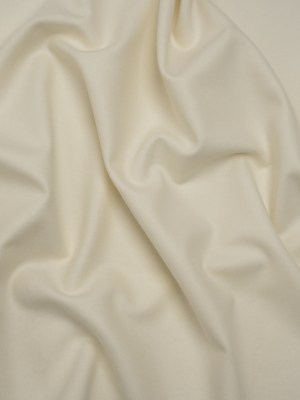 Super 120s Wool Twill Suiting Made in Italy – Cream – Deadstock Super 120s Wool Twill Suiting Made in Italy – Cream – Deadstock