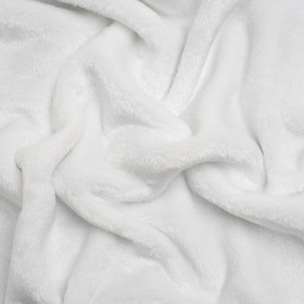 Double Faced Minky Fleece – White – Avery Collection Double Faced Minky Fleece – White – Avery Collection