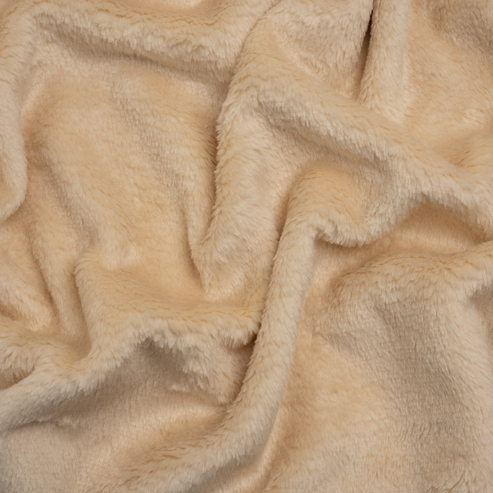 Double Faced Minky Fleece – Beige – Avery Collection Double Faced Minky Fleece – Beige – Avery Collection