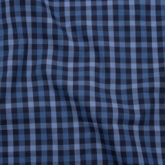 Cotton Shirting – Shades of Blue Tattersall Check – Deadstock Cotton Shirting – Shades of Blue Tattersall Check – Deadstock