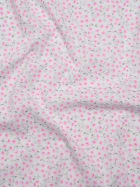 Cotton Jersey Print – Pink, Gray and White Floral Ditsy – Deadstock Cotton Jersey Print – Pink, Gray and White Floral Ditsy – Deadstock