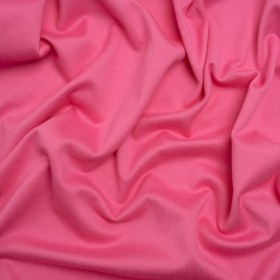 Fleece-Backed Stretch Polyester Jersey – Hot Pink – Deadstock Fleece-Backed Stretch Polyester Jersey – Hot Pink – Deadstock