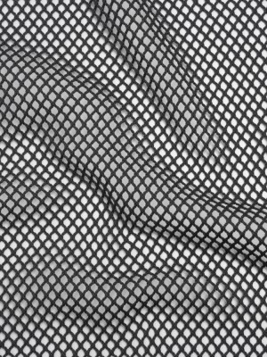 Cotton Crochet Net – Black – Designer Deadstock Cotton Crochet Net – Black – Designer Deadstock