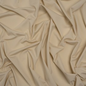 Stretch Nylon Interlock Knit – Beige – Designer Deadstock Stretch Nylon Interlock Knit – Beige – Designer Deadstock