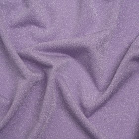 Metallic Stretch Rayon Jersey – Lavender and Silver – Designer Deadstock Metallic Stretch Rayon Jersey – Lavender and Silver – Designer Deadstock