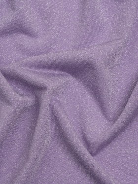 Metallic Stretch Rayon Jersey – Lavender and Silver – Designer Deadstock Metallic Stretch Rayon Jersey – Lavender and Silver – Designer Deadstock