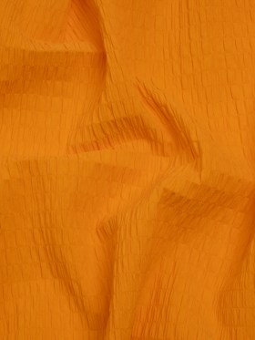 Stretch Nylon Seersucker – Mango Orange – Designer Deadstock Stretch Nylon Seersucker – Mango Orange – Designer Deadstock