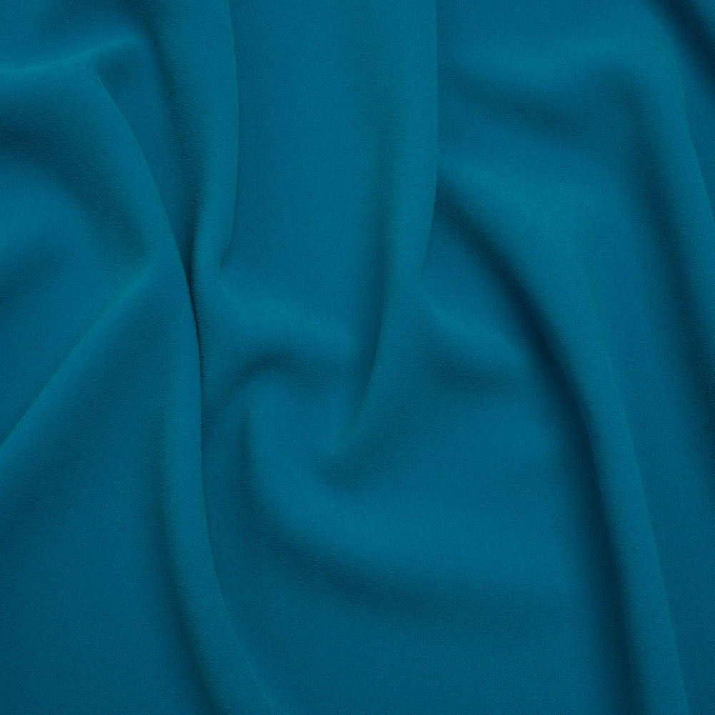Stretch Polyester Crepe by Alex Perry – Teal – Designer Deadstock Stretch Polyester Crepe by Alex Perry – Teal – Designer Deadstock
