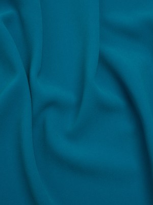 Stretch Polyester Crepe by Alex Perry – Teal – Designer Deadstock Stretch Polyester Crepe by Alex Perry – Teal – Designer Deadstock