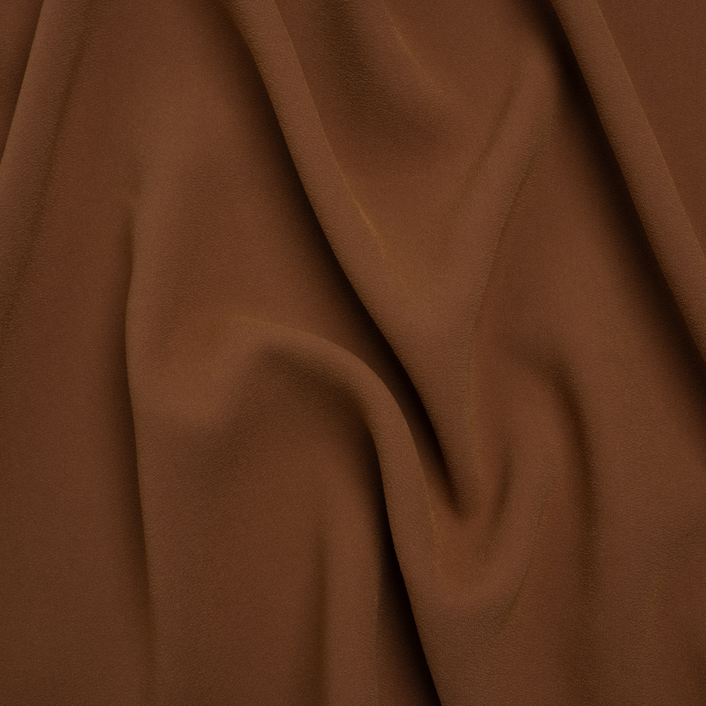 Stretch Polyester Crepe by Alex Perry – Cinnamon Brown – Designer Deadstock Stretch Polyester Crepe by Alex Perry – Cinnamon Brown – Designer Deadstock