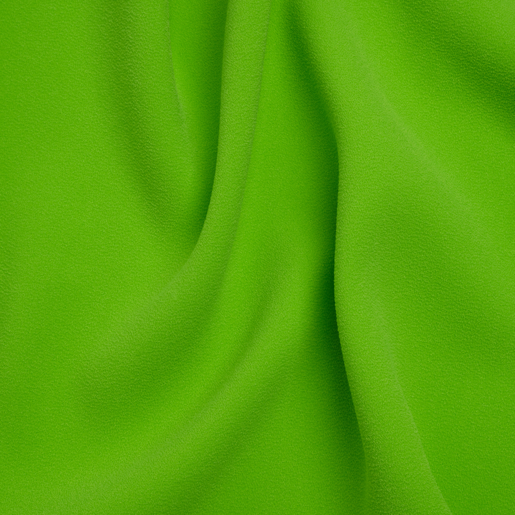 Stretch Polyester Crepe by Alex Perry – Apple Green – Designer Deadstock Stretch Polyester Crepe by Alex Perry – Apple Green – Designer Deadstock