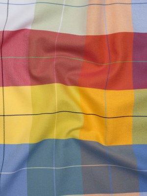 Cotton Oxford Shirting – Rainbow Plaid Checks – Deadstock Cotton Oxford Shirting – Rainbow Plaid Checks – Deadstock