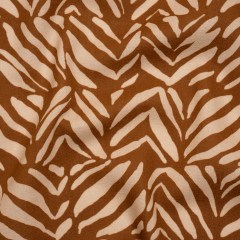 Linen and Rayon Woven – Brown and Beige Animal Stripe Blocks – Mood Exclusive Natural Notions Print Linen and Rayon Woven – Brown and Beige Animal Stripe Blocks – Mood Exclusive Natural Notions Print