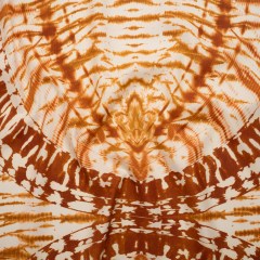 Peached Polyester Twill Panel – Burnt Orange and Cream Tie Dye Ovals – Mood Exclusive Golden Hour Groove Print Peached Polyester Twill Panel – Burnt Orange and Cream Tie Dye Ovals – Mood Exclusive Golden Hour Groove Print