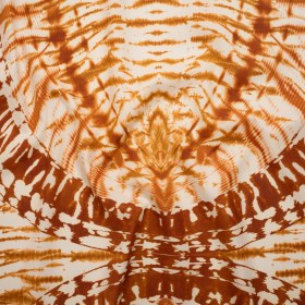 Peached Polyester Twill Panel – Burnt Orange and Cream Tie Dye Ovals – Mood Exclusive Golden Hour Groove Print Peached Polyester Twill Panel – Burnt Orange and Cream Tie Dye Ovals – Mood Exclusive Golden Hour Groove Print