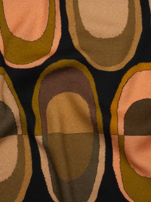 Viscose Crepe – Olive, Peach and Black Lozenges – Mood Exclusive Sweet Suckers Print Viscose Crepe – Olive, Peach and Black Lozenges – Mood Exclusive Sweet Suckers Print