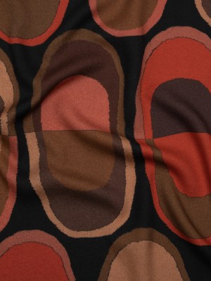 Viscose Crepe – Red, Brown and Dark Rose Lozenges – Mood Exclusive Sweet Suckers Print Viscose Crepe – Red, Brown and Dark Rose Lozenges – Mood Exclusive Sweet Suckers Print