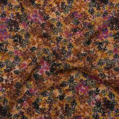 Cotton Crepe – Brown, Purple and Yellow Little Flowers – Mood Exclusive Crocus Confetti Print Cotton Crepe – Brown, Purple and Yellow Little Flowers – Mood Exclusive Crocus Confetti Print