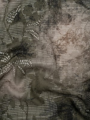 Cotton Crepe – Dark Green and Gray Floral Mesh – Mood Exclusive Dewdrop Dance Print Cotton Crepe – Dark Green and Gray Floral Mesh – Mood Exclusive Dewdrop Dance Print