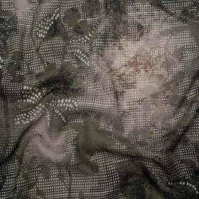 Cotton Crepe – Dark Green and Gray Floral Mesh – Mood Exclusive Dewdrop Dance Print Cotton Crepe – Dark Green and Gray Floral Mesh – Mood Exclusive Dewdrop Dance Print