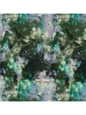 Slubbed Gauzy Cotton Woven – Blue, Green and Lavender Abstract Painting – Mood Exclusive Celestial Drift Print Slubbed Gauzy Cotton Woven – Blue, Green and Lavender Abstract Painting – Mood Exclusive Celestial Drift Print