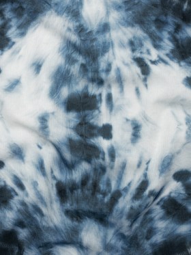 Slubbed Gauzy Cotton Woven – Denim Blue and White Tie Dye – Mood Exclusive Rorschach Revelations Print Slubbed Gauzy Cotton Woven – Denim Blue and White Tie Dye – Mood Exclusive Rorschach Revelations Print
