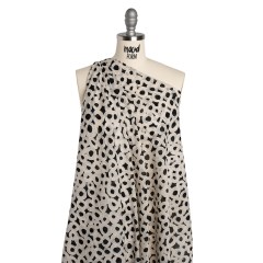 Crinkled Cotton Gauzy Woven – Black and White Painted Circles – Mood Exclusive The Space Between Print Crinkled Cotton Gauzy Woven – Black and White Painted Circles – Mood Exclusive The Space Between Print