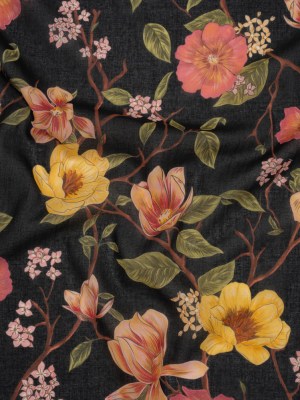 Cotton Voile – Pink, Fuchsia Purple and Black Flowering Branches – Mood Exclusive Eve’s Euphoria Print Cotton Voile – Pink, Fuchsia Purple and Black Flowering Branches – Mood Exclusive Eve’s Euphoria Print