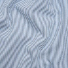 Brushed Cotton Dobby – Baby Blue and White Stripes – Deadstock Brushed Cotton Dobby – Baby Blue and White Stripes – Deadstock