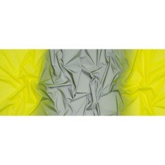 Perforated Reflective Fabric – Fluorescent Yellow and Silver Gray Ombre Perforated Reflective Fabric – Fluorescent Yellow and Silver Gray Ombre