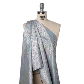 Foiled Reflective Fabric – Silver Gray with Rainbow Web Foiled Reflective Fabric – Silver Gray with Rainbow Web
