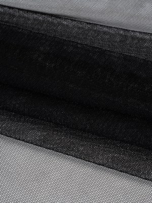 Polyester Mesh – Black – Designer Deadstock Polyester Mesh – Black – Designer Deadstock