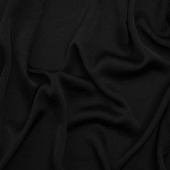 Hammered Polyester Satin – Black – Designer Deadstock Hammered Polyester Satin – Black – Designer Deadstock